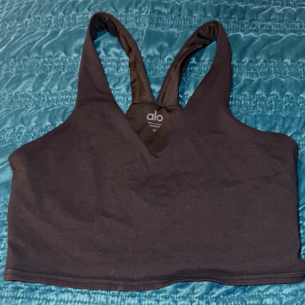 ALO Yoga Black Sports Bra SIZE M